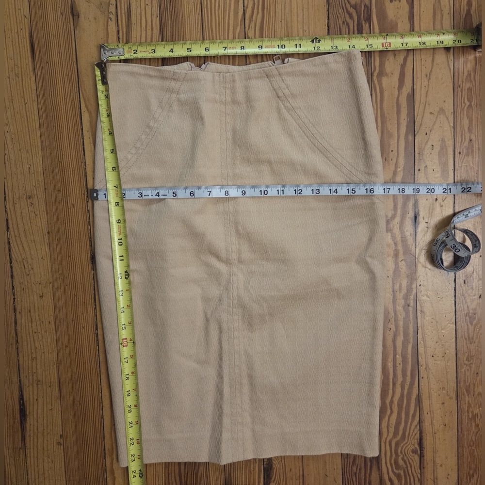 Alessandro Dell'Acqua Khaki Tan Cotton Matching Blazer and Pencil Skirt Set! - Picture 10 of 11